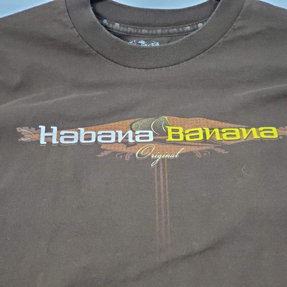 HABANA BANAWA Mens T shirt size Xl  Brown - Picture 8 of 9